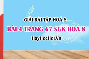 Giải bài 4 trang 67 SGK Hoá 8: Công thức chuyển đổi giữa khối lượng, lượng chất và thể tích